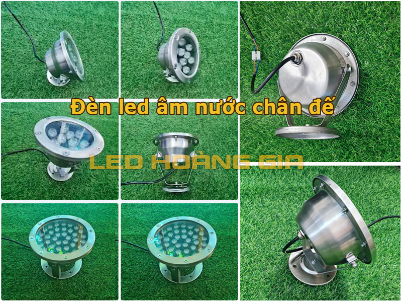 Đèn led âm nước chân đế