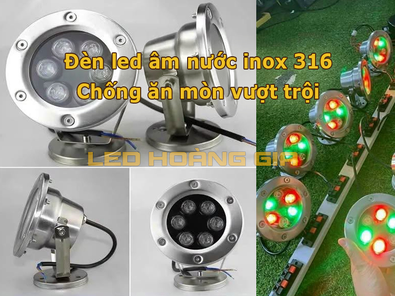 Đèn led âm nước inox 316 chống ăn mòn vượt trội