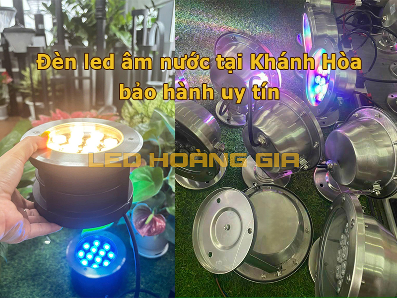 Đèn led âm nước tại Khánh Hòa bảo hành uy tín
