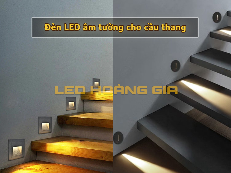 Đèn âm tường cho cầu thang