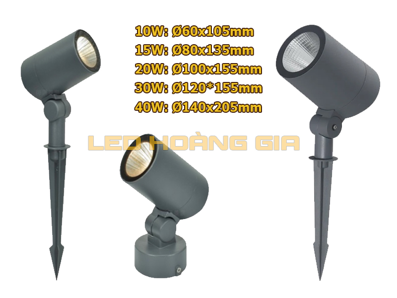 Đèn led chiếu cây mini Canon