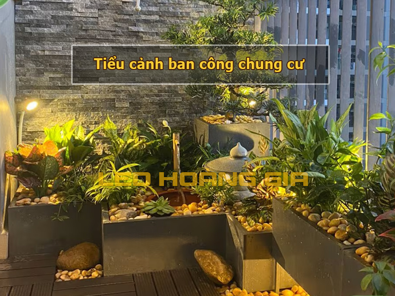 Tiểu cảnh ban công chung cư