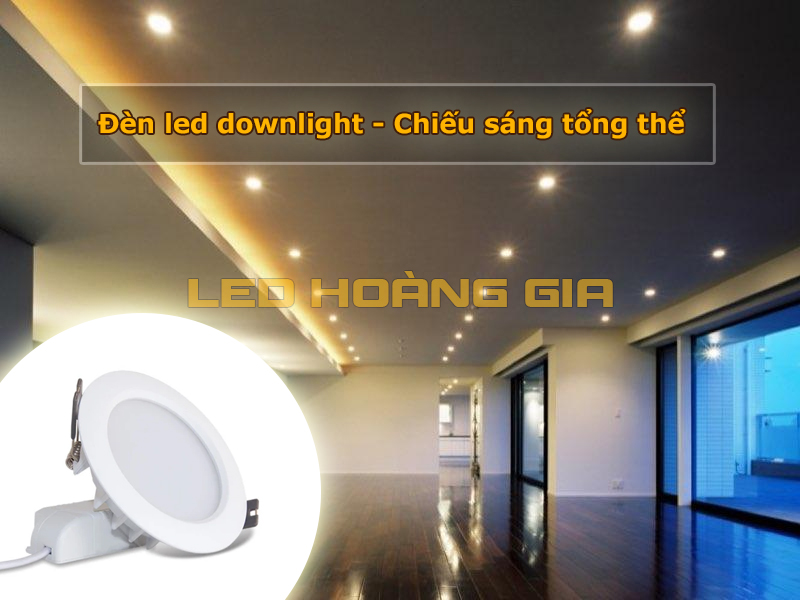 Đèn led downlight - Chiếu tổng thể