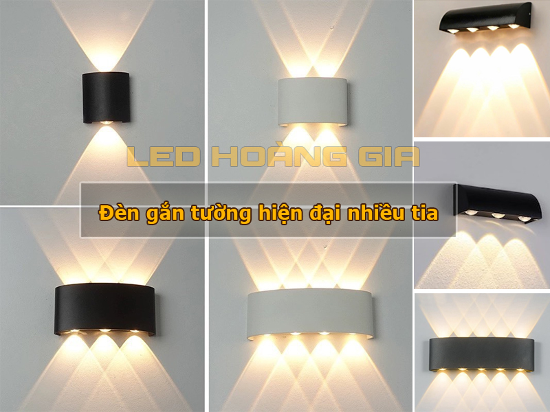 Đèn tường hiện đại nhiều tia