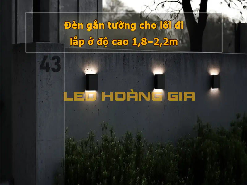 Đèn gắn tường cho lối đi