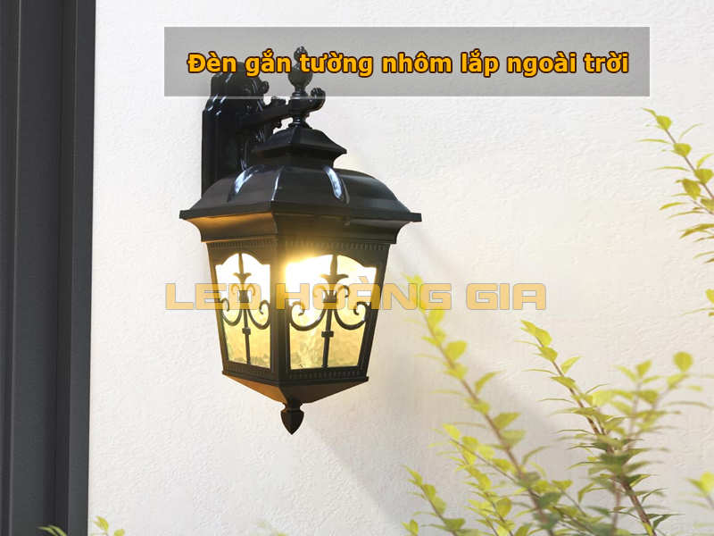 Đèn gắn tường nhôm lắp ngoài trời