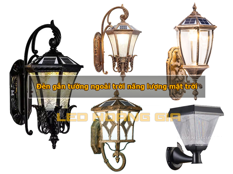 Đèn gắn tường ngoài trời năng lượng mặt trời