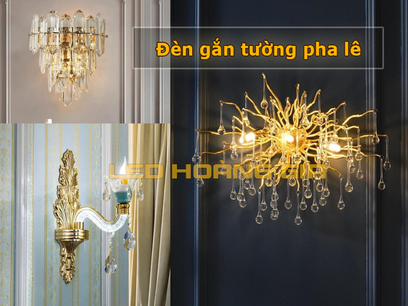 Đèn gắn tường pha lê