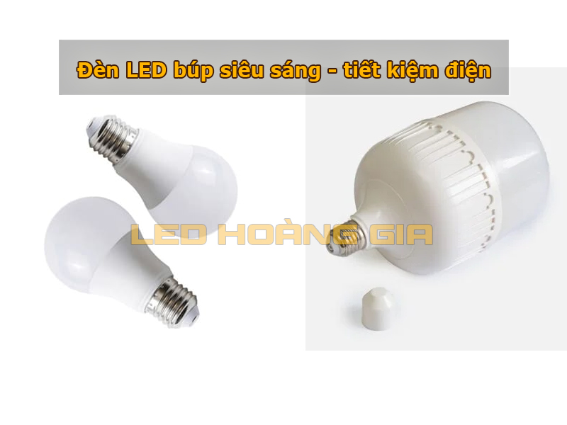 Đèn led búp hình tròn và hình trụ