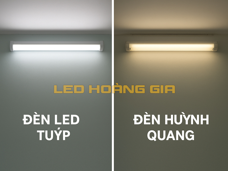 Đèn tuýp led và đèn tuýp huỳnh quang