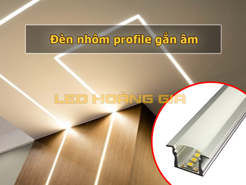 Thanh nhôm profile gắn âm