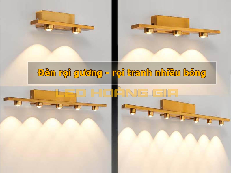 Đèn rọi tranh rọi gương nhiều bóng
