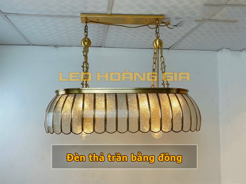 Đèn thả trần bằng đồng cao cấp