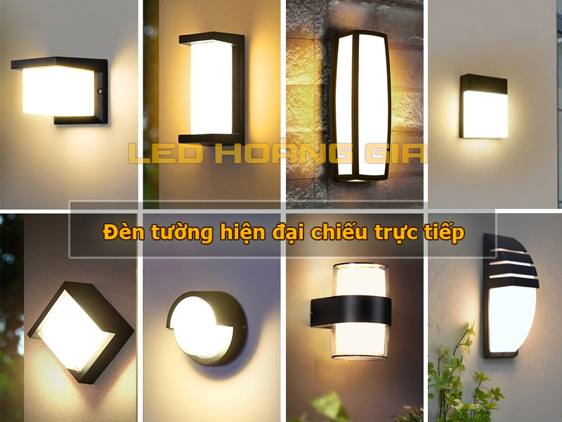 Đèn tường hiện đại chiếu trực tiếp