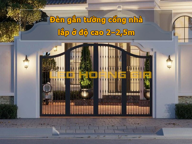 Đèn gắn tường cổng nhà