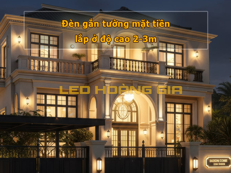 Đèn gắn tường mặt tiền