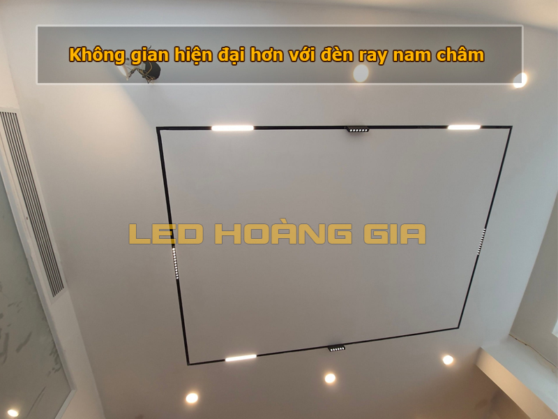 Nội thất hiện đại hơn với đèn ray nam châm
