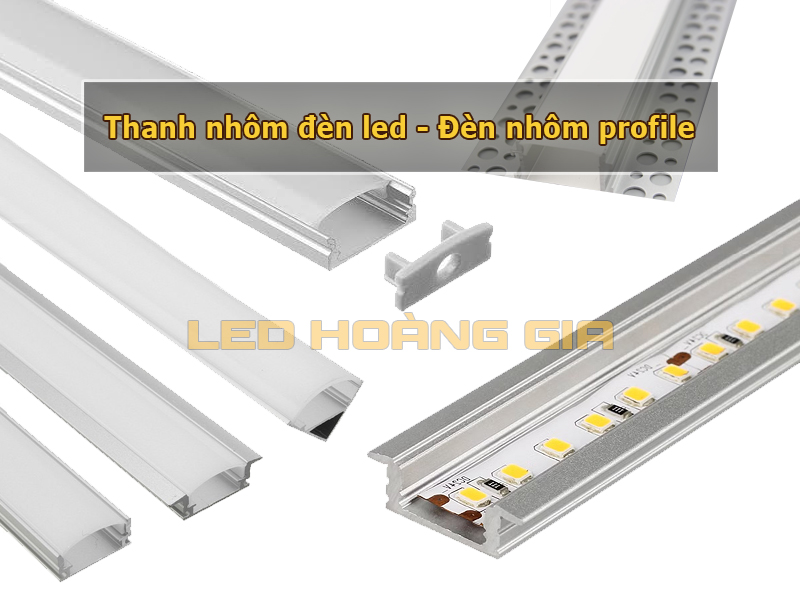 Thanh nhôm đèn led - đèn nhôm profile