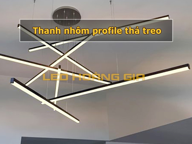 Thanh nhôm profile thả treo