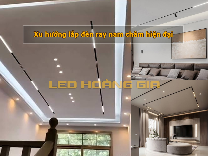Xu hướng lắp đèn ray nam châm hiện đại