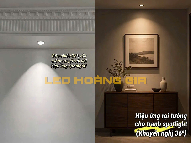 Đèn Spotlight 36° – Cân bằng giữa chiếu điểm và độ phủ