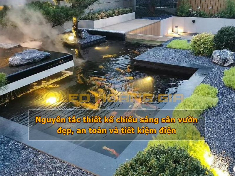 Nguyên tắc thiết kế chiếu sáng sân vườn đẹp, an toàn và tiết kiệm điện